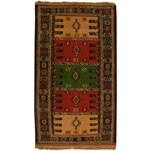 گلیم دستبافت دو متری کد 991091