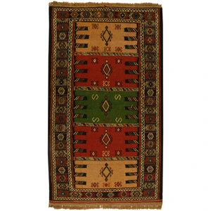 گلیم دستبافت دو متری کد 991091