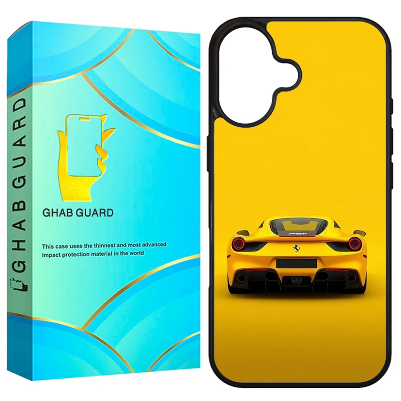 کاور قاب گارد طرح ماشین مدل G16PL مناسب برای گوشی موبایل اپل iPhone 16 Plus