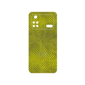 MAHOOT Yellow Snake Skin Cover Sticker for Xiaomi Poco M4 Pro 4G