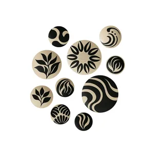 بشقاب دیوارکوب سفالی کد 214 مجموعه 10 عددی