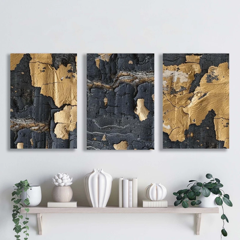 تابلو شاسی آتریسا مدل آبستره ATA103 مجموعه سه عددی