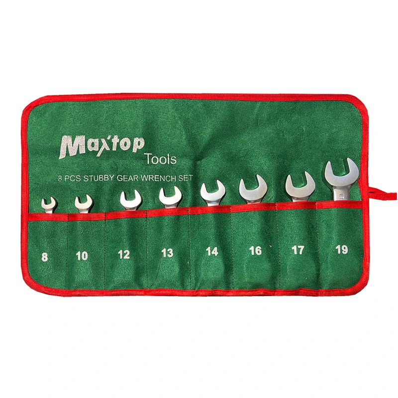 آچار یکسر تخت و یکسر رینگی جغجغه ای مکس تاپ مدل MAX-08 مجموعه 8 عددی