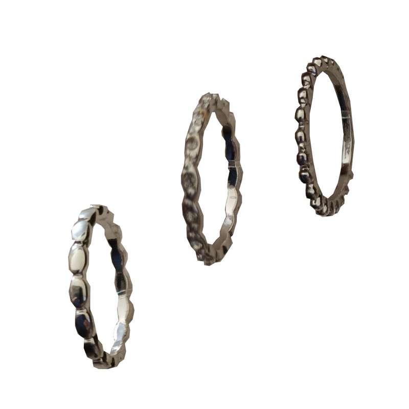 انگشتر زنانه آی ام مدل SMA17 بسته سه عددی