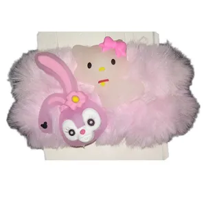 کش مو دخترانه مدل پولیش شب تاب  کد 020 مجموعه دو عددی