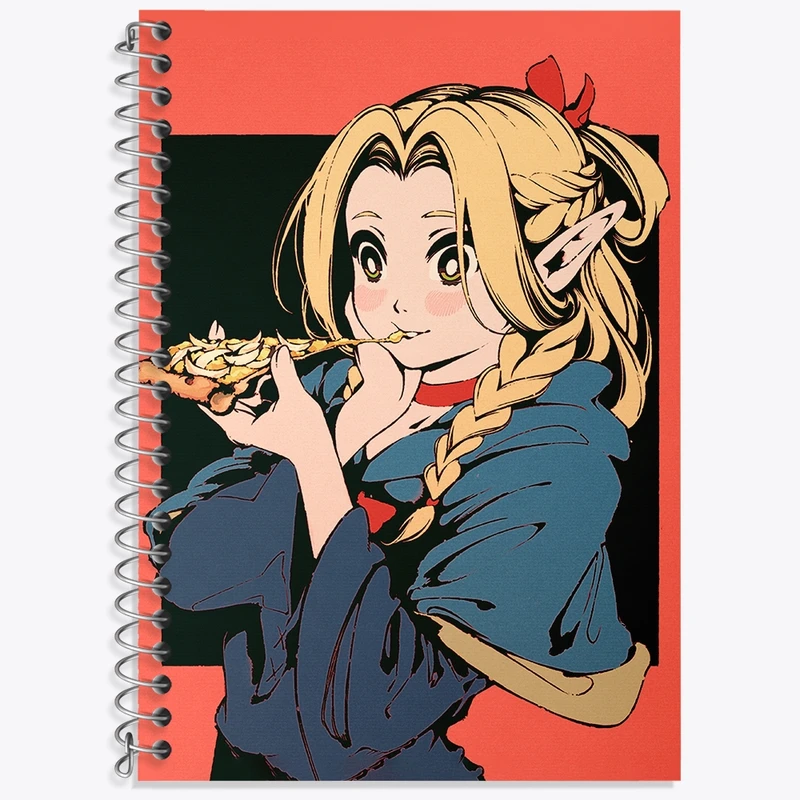 دفتر زبان 50 برگ خندالو مدل سه خط طرح مارسیل انیمه خوشمزه در سیاه چال کد 35939