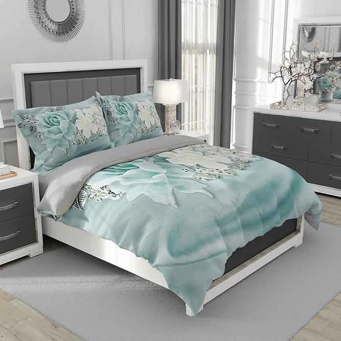 سرویس روتختی مدل گلدار 5211 تک نفره 5 تکه