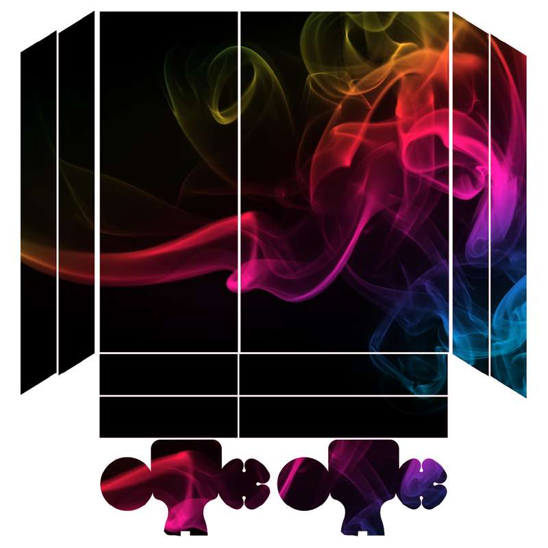 برچسب کنسول بازی مدل تکسچر کد 120 مجموعه 12 عددی