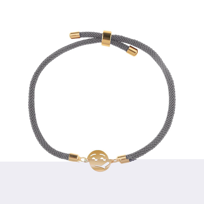 دستبند طلا 18 عیار زنانه مدوپد مدل ایموجی کد D21-10036