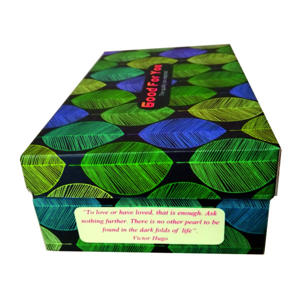 جعبه بسته بندی مدل کفش زنانه طرح برگ کد Z2 بسته 25 عددی