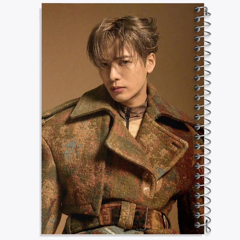 دفتر مشق 50 برگ خندالو مدل جکسون گروه گات سون GOT7 کد 20946