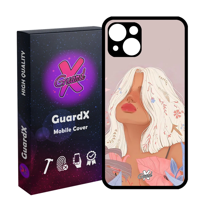 کاور گارد ایکس طرح دختر مدل Glass10343 مناسب برای گوشی موبایل اپل iPhone 13