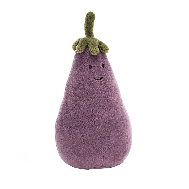 عروسک طرح بادمجان مدل Jelly Eggplant کد SZ5/347 ارتفاع 25 سانتی متر
