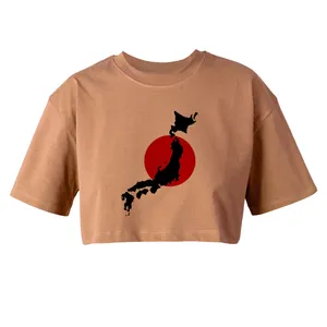 کراپ‌تاپ آستین کوتاه زنانه مدل ژاپن کد L113 K