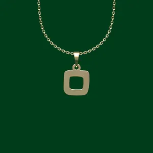 گردنبند طلا 18 عیار زنانه مدوپد مدل هندسی کد FF2-1-1189