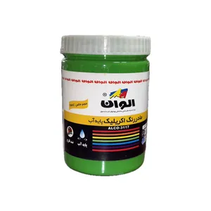 مادر رنگ اکریلیک سبز الوان کد 553 حجم 1لیتر