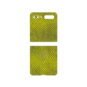 MAHOOT Yellow Snake Skin Cover Sticker for Samsung Galaxy Z Flip