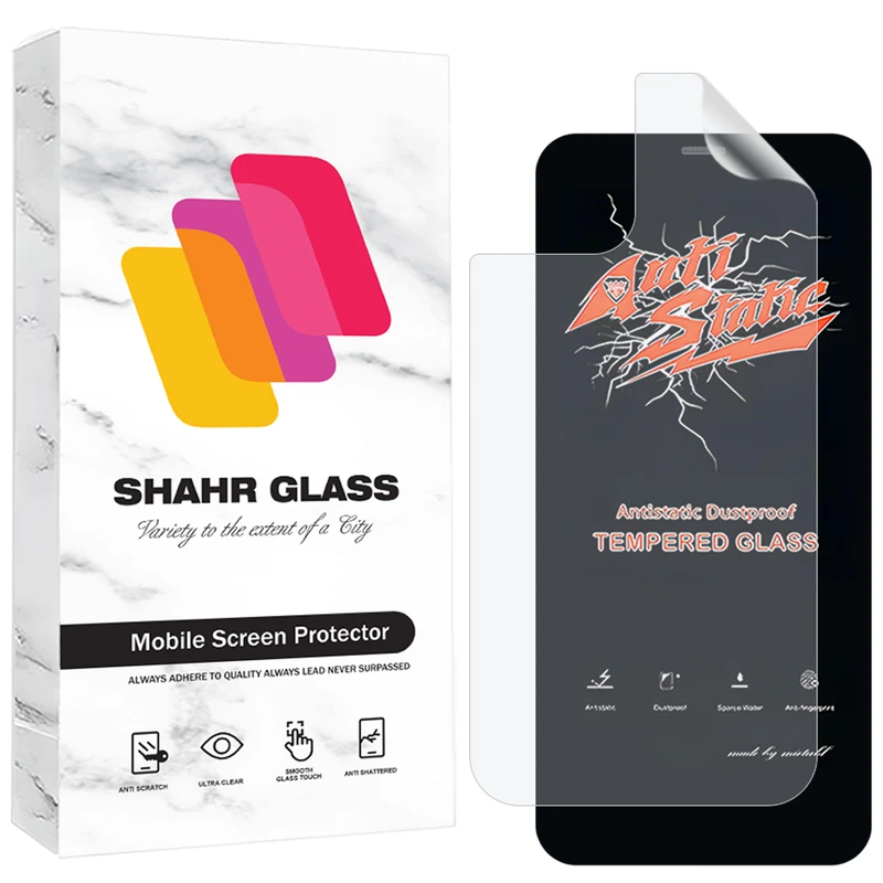 محافظ صفحه نمایش شهر گلس مدل ANNS مناسب برای گوشی موبایل اپل iPhone 12 Pro به همراه محافظ پشت گوشی