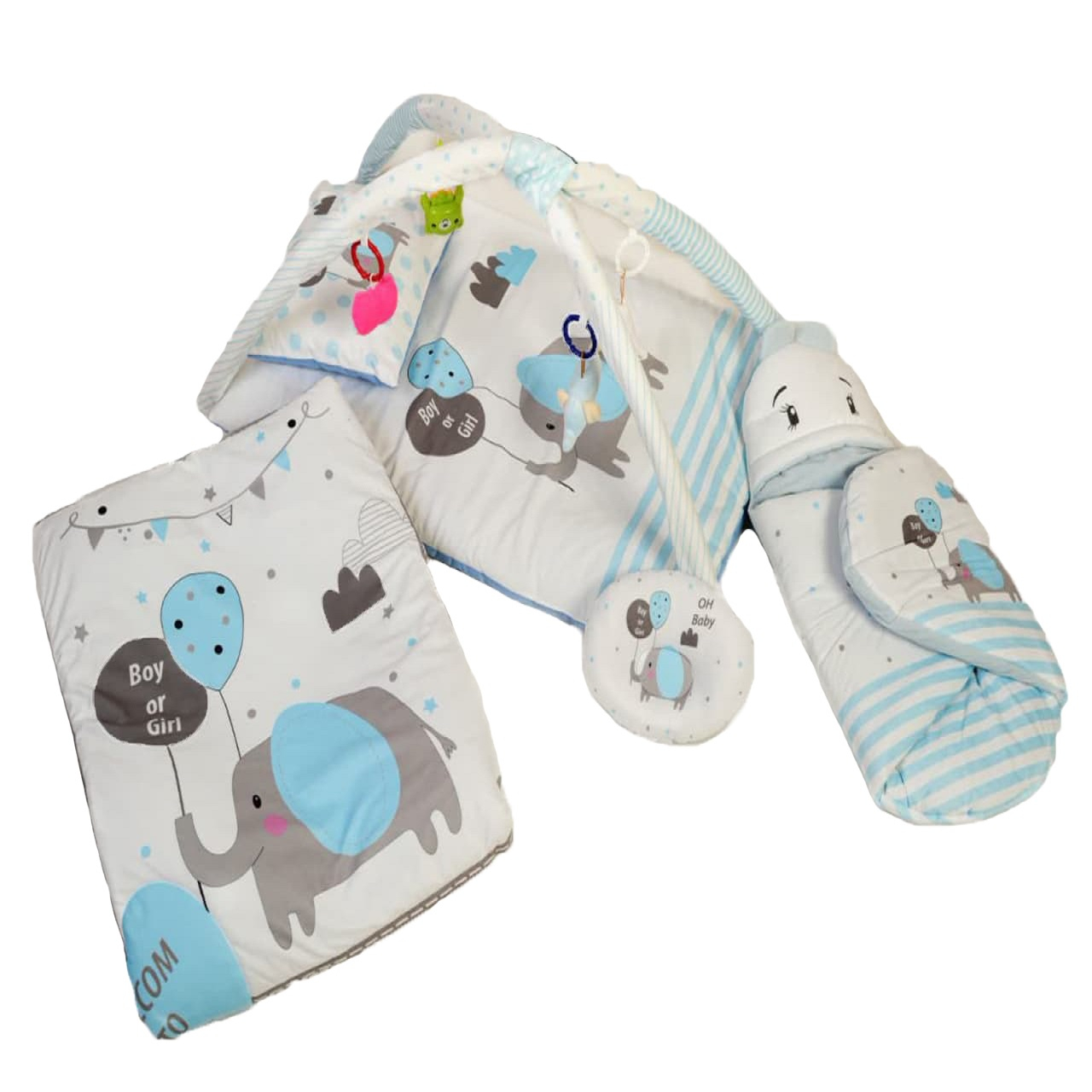 سرویس خواب شش تکه کودک مدل فیل و بادکنک