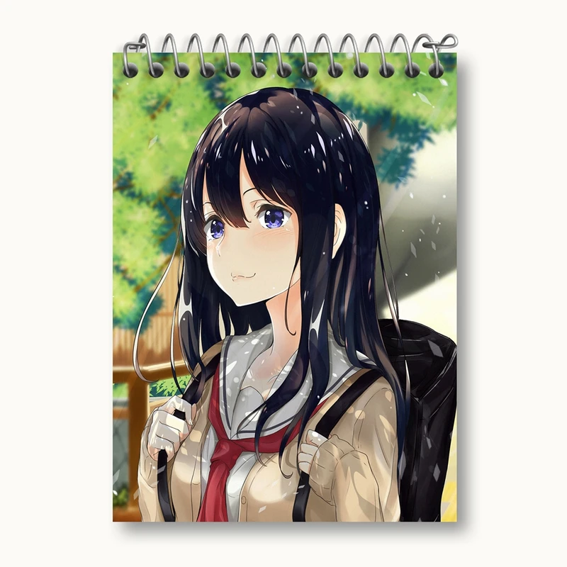 دفتر یادداشت 50 برگ خندالو مدل نائوکو انیمه سایلنت ویس A Silent Voice کد 15808