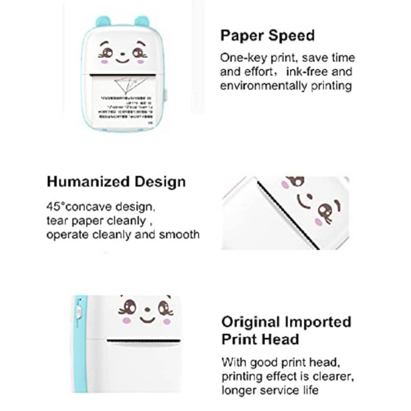 پرینتر لیبل زن ناب سل مدل پرتابل کد NAAB001 BL