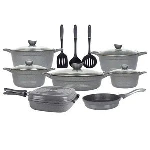 سرویس پخت و پز 16 پارچه مدل گرانیتی کد UN-7705