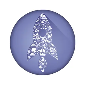 استیکر تزئینی موبایل مدل موشک کد 3413