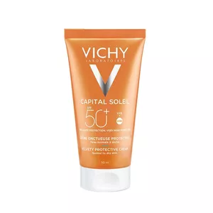 کرم ضدآفتاب بی رنگ اوریاژ spf 50 مدل velvety protective مناسب پوست های نرمال تا خشک حجم 50 میلی لیتر