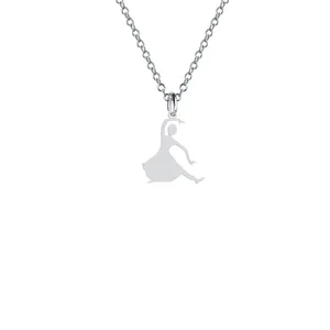 گردنبند نقره زنانه هایکا مدل بالرین کد n.ha2-682