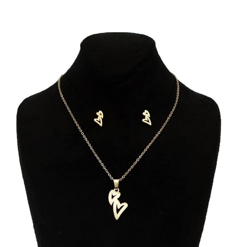 نیم ست دخترانه مدل قلب های زیبا کد SZ 11 نیم ست دخترانه مدل قلب های زیبا کد SZ 11