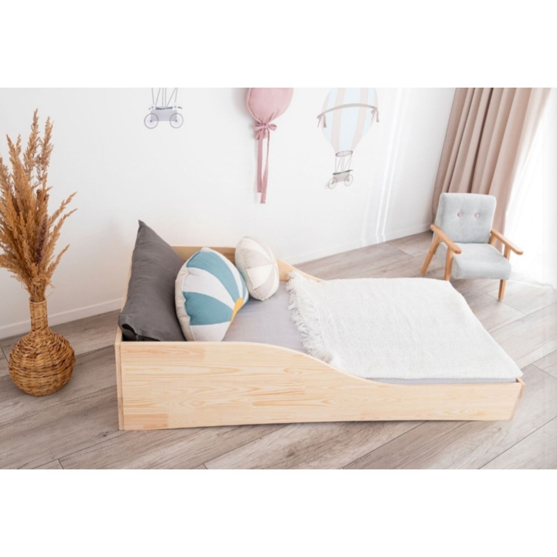 تخت خواب کودک مدل S-93 سایز 70×130 سانتی متر