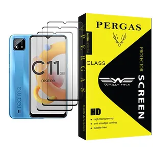 Waily Nice Pergas Glass MIX003 Screen Protector For Realme C11 (2021) Pack Of 3