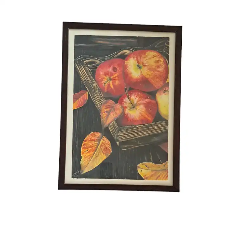 تابلو نقاشی مداد رنگی طرح کلاسیک