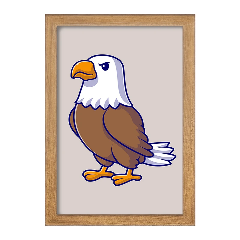 تابلو خندالو مدل حیوانات بامزه عقاب کد 29700