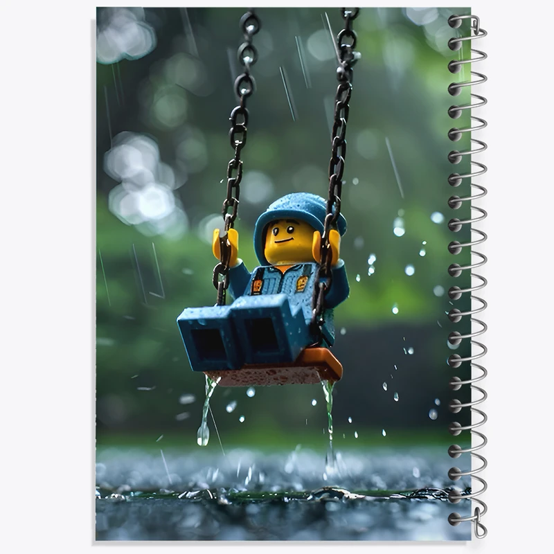 دفتر نقاشی 50 برگ خندالو طرح لگو (Lego) کد F6558