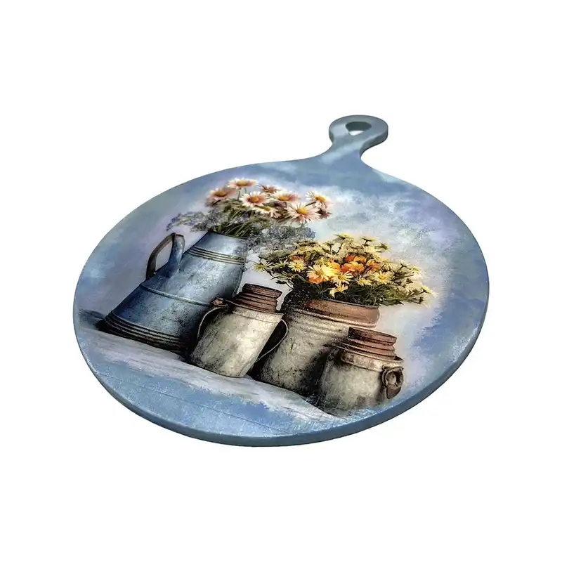 تخته سرو چوبی طرح گلدان کد VA-09