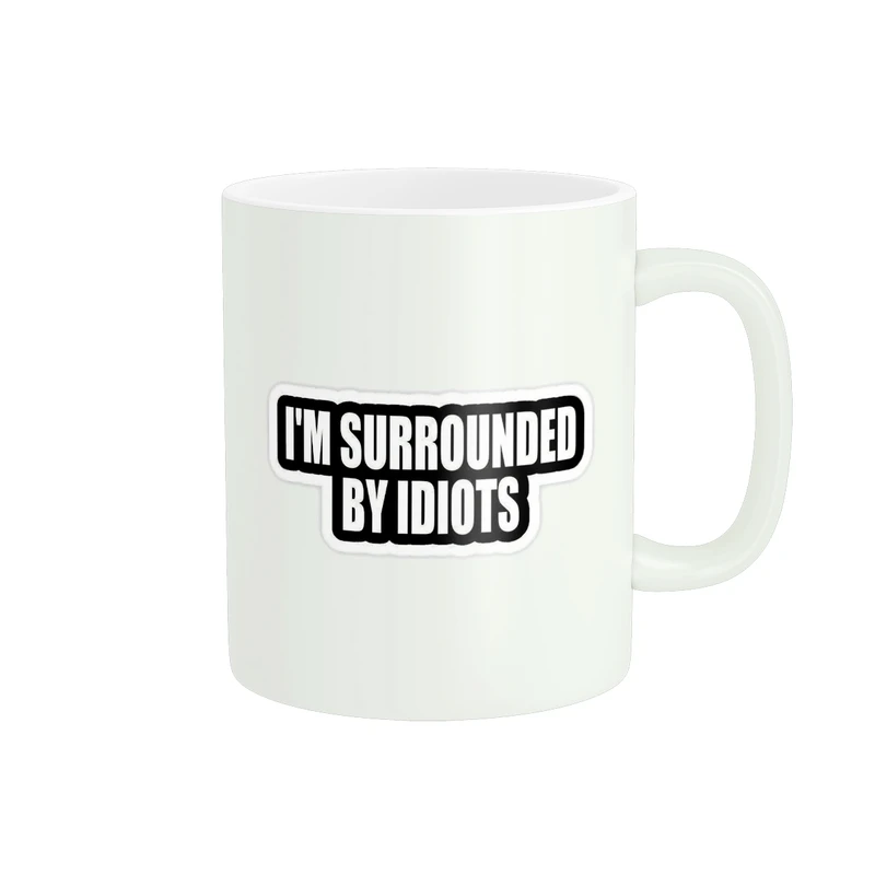 ماگ پاد آفرین مدل طرح استیکر متن انگلیسی کد 1281