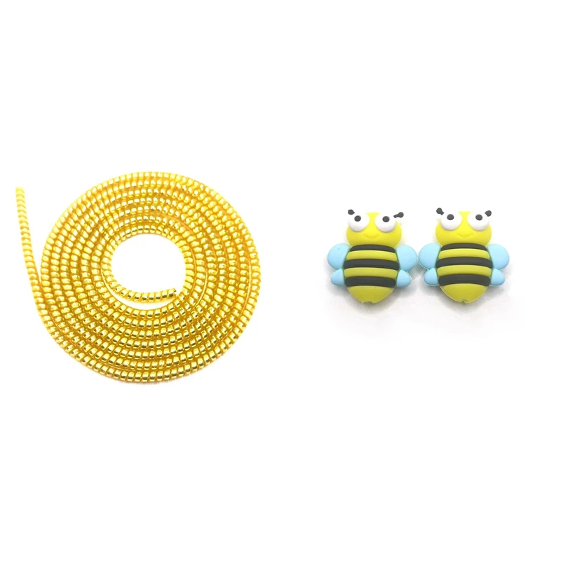 محافظ کابل شارژ و هندزفری مدل Bee44 بسته سه عددی 