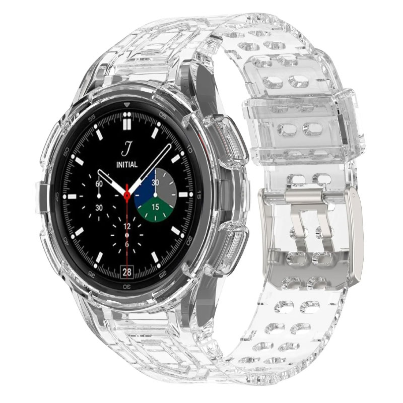 بند مدل Transparent مناسب برای ساعت هوشمند سامسونگ Galaxy Watch 4 Classic 46mm به همراه کاور