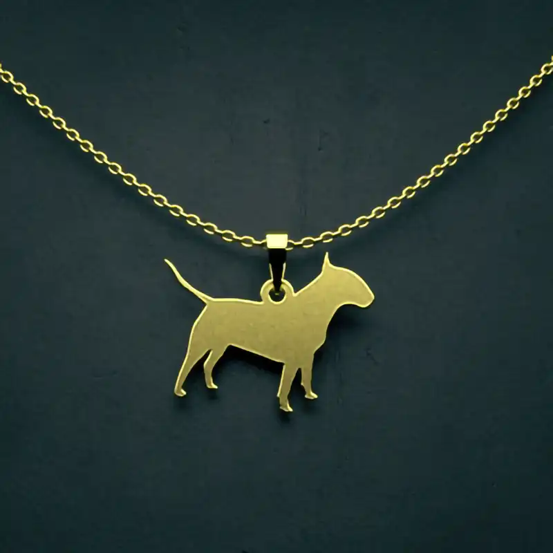 گردنبند طلا 18 عیار زنانه مدوپد مدل سگ کد J3-1-1021
