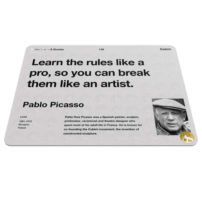 ماوس پد هومرو مدل A6342 طرح بیزینس و جملات انگیزشی