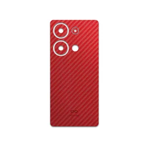 MAHOOT Red-Fiber Cover Sticker for Xiaomi Poco M6 Pro 4G