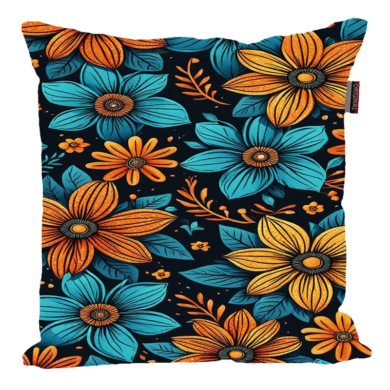 کوسن پاد آفرین مدل فانتزی طرح گل کد p185