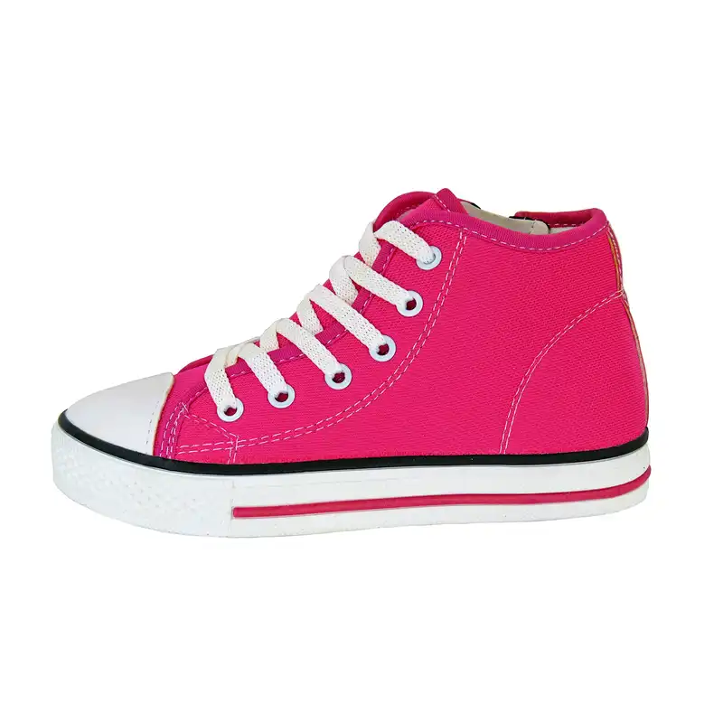 کفش راحتی دخترانه مدل مدل آل اِستار زیپی رنگ سرخابی