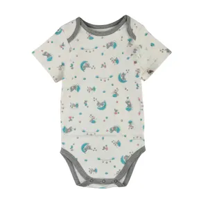 بادی آستین کوتاه نوزادی مدل MDSS-CH3841