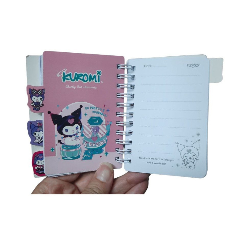 دفتر یادداشت 75 برگ مدل دیوایدری طرح کرومی کد mn11