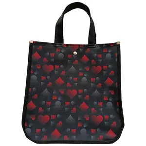 ساک دستی مدل دکمه‌ای طرح قلبی