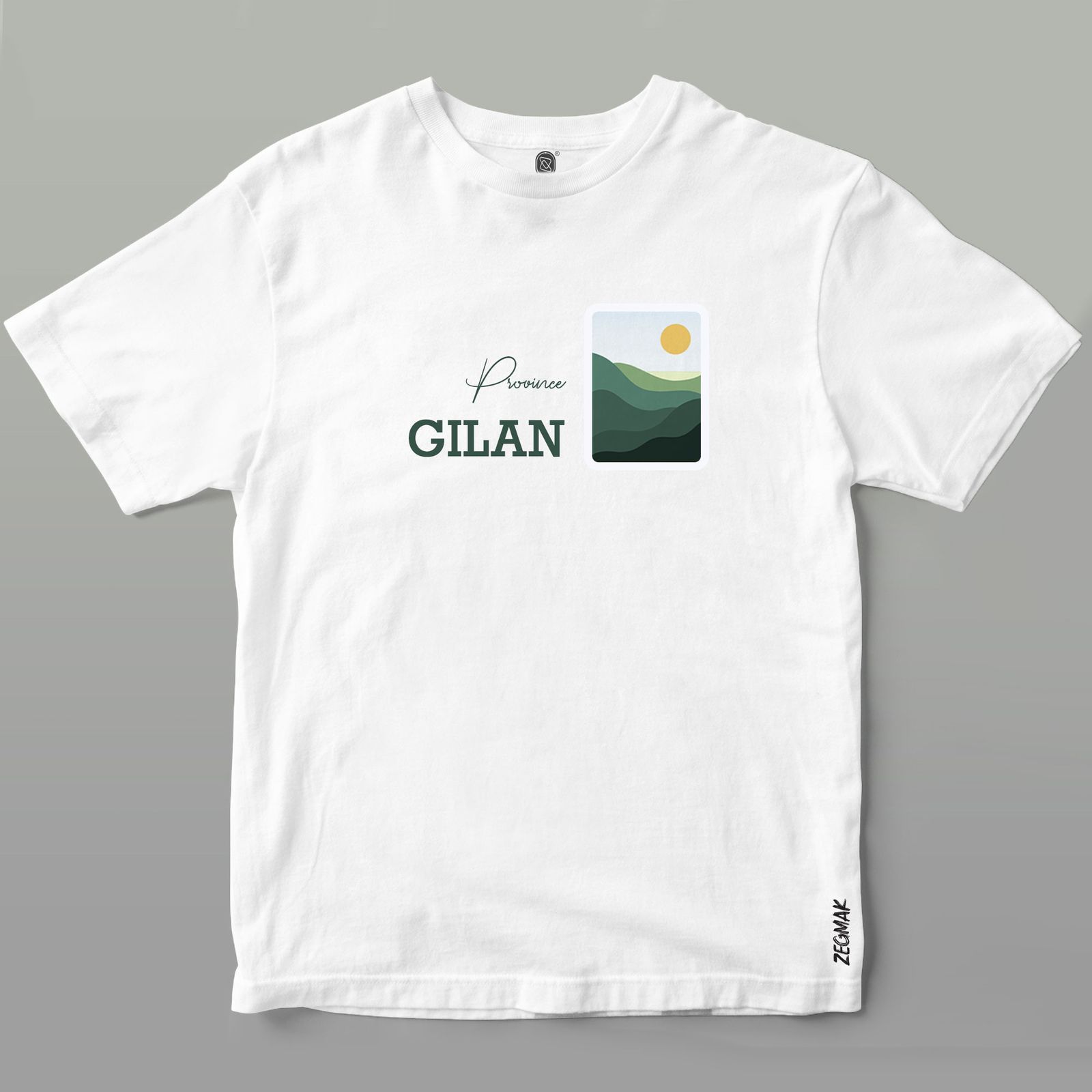 تی شرت آستین کوتاه مردانه زگماک مدل گیلان -  - 2