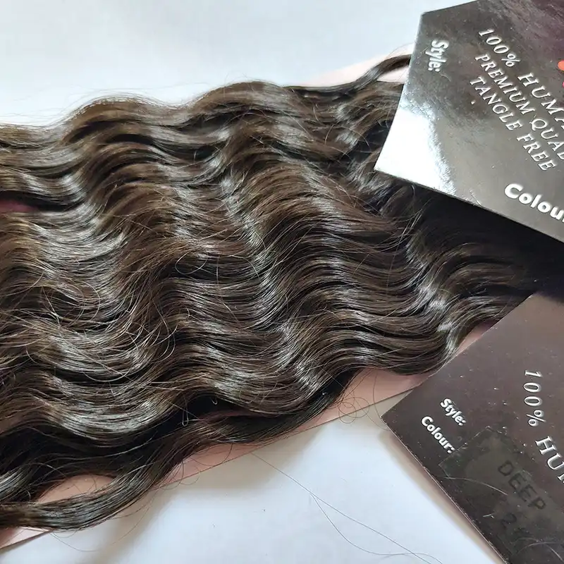 اکستنشن مو زنانه مدل دو سر باز DEEP بسته 15 عددی