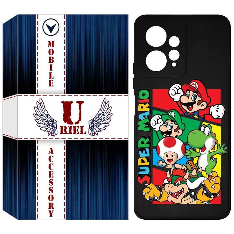 کاور یوریل مدل KSH کد 76 طرح ماریو مناسب برای گوشی موبایل شیائومی Redmi Note 12 4G